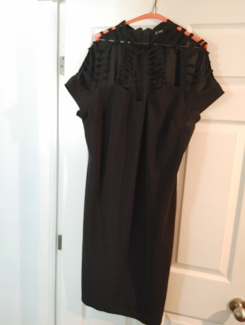 Laser Cut Black Dress W/ Sweetheart Neckline - Shein